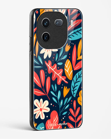 Bold Garden Bloom [BREATHE] Glass Case Phone Cover (Vivo)