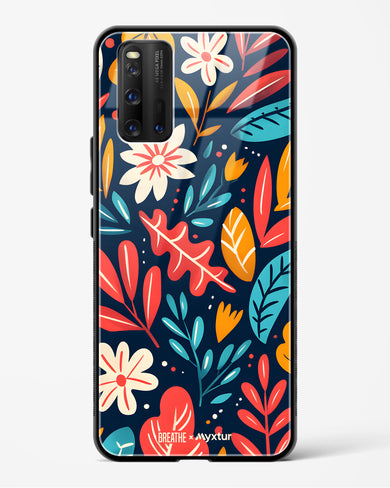 Bold Garden Bloom [BREATHE] Glass Case Phone Cover (Vivo)