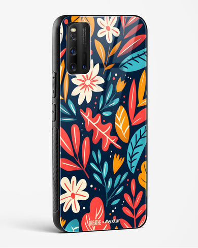 Bold Garden Bloom [BREATHE] Glass Case Phone Cover (Vivo)