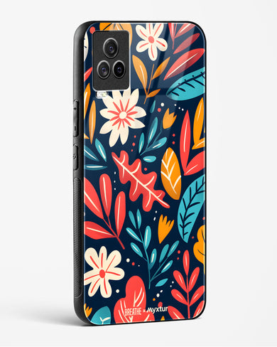 Bold Garden Bloom [BREATHE] Glass Case Phone Cover (Vivo)