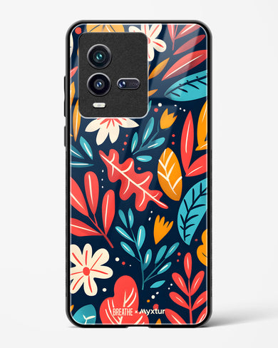 Bold Garden Bloom [BREATHE] Glass Case Phone Cover (Vivo)