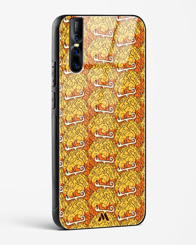 Mera Mera Devil Fruit Glass Case Phone Cover (Vivo)