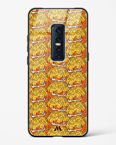 Mera Mera Devil Fruit Glass Case Phone Cover (Vivo)