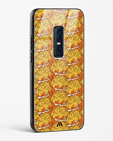 Mera Mera Devil Fruit Glass Case Phone Cover (Vivo)