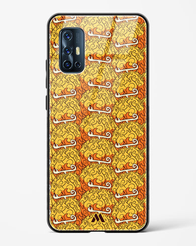 Mera Mera Devil Fruit Glass Case Phone Cover (Vivo)