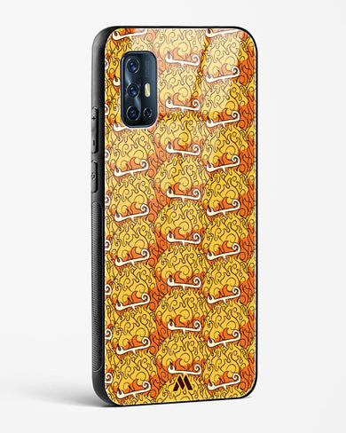 Mera Mera Devil Fruit Glass Case Phone Cover (Vivo)