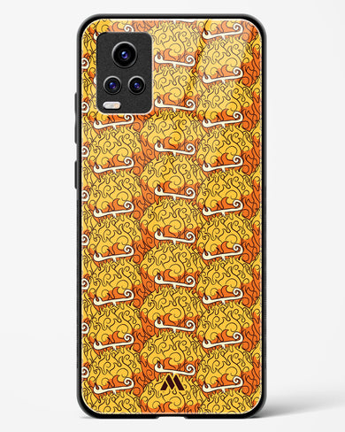 Mera Mera Devil Fruit Glass Case Phone Cover (Vivo)