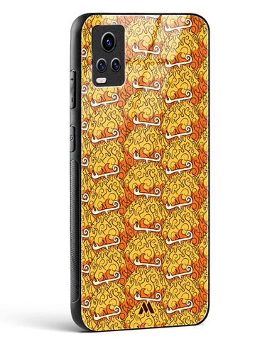 Mera Mera Devil Fruit Glass Case Phone Cover (Vivo)