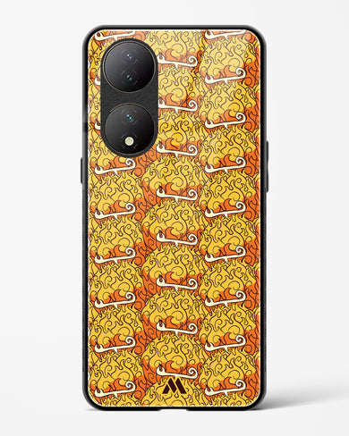 Mera Mera Devil Fruit Glass Case Phone Cover (Vivo)