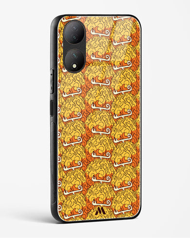 Mera Mera Devil Fruit Glass Case Phone Cover (Vivo)