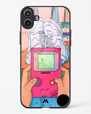 Chillin n Gamin Glass Case Phone Cover (Nothing)