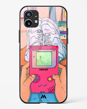 Chillin n Gamin Glass Case Phone Cover (Nothing)