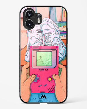 Chillin n Gamin Glass Case Phone Cover (Nothing)