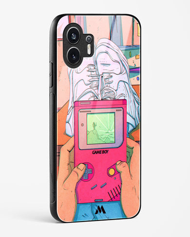 Chillin n Gamin Glass Case Phone Cover (Nothing)