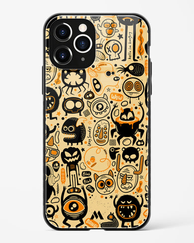 Hungry Monsters Glass Case Phone Cover (Apple)