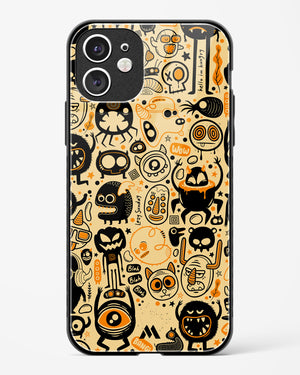 Hungry Monsters Glass Case Phone Cover (Apple)