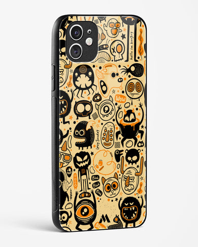 Hungry Monsters Glass Case Phone Cover (Apple)