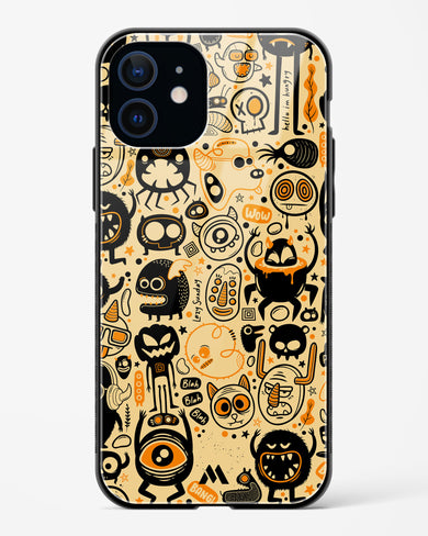 Hungry Monsters Glass Case Phone Cover (Apple)