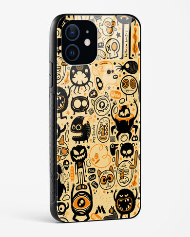 Hungry Monsters Glass Case Phone Cover (Apple)