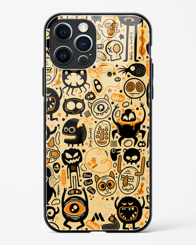 Hungry Monsters Glass Case Phone Cover (Apple)