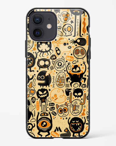 Hungry Monsters Glass Case Phone Cover (Apple)