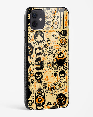 Hungry Monsters Glass Case Phone Cover (Apple)