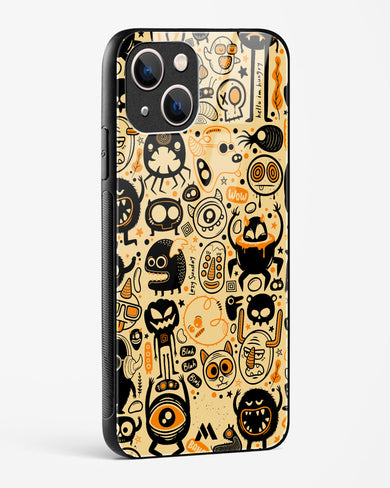 Hungry Monsters Glass Case Phone Cover (Apple)