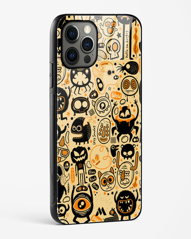 Hungry Monsters Glass Case Phone Cover (Apple)