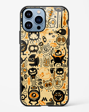 Hungry Monsters Glass Case Phone Cover (Apple)