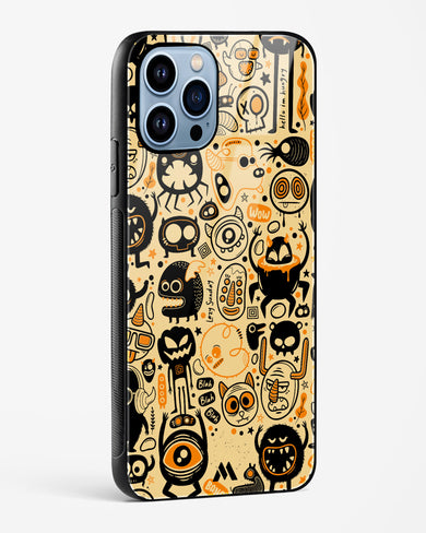 Hungry Monsters Glass Case Phone Cover (Apple)