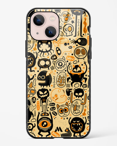 Hungry Monsters Glass Case Phone Cover (Apple)