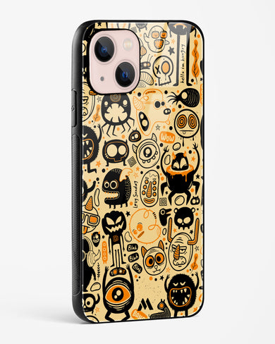 Hungry Monsters Glass Case Phone Cover (Apple)