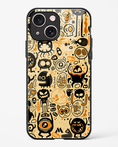 Hungry Monsters Glass Case Phone Cover (Apple)