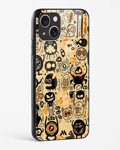 Hungry Monsters Glass Case Phone Cover (Apple)