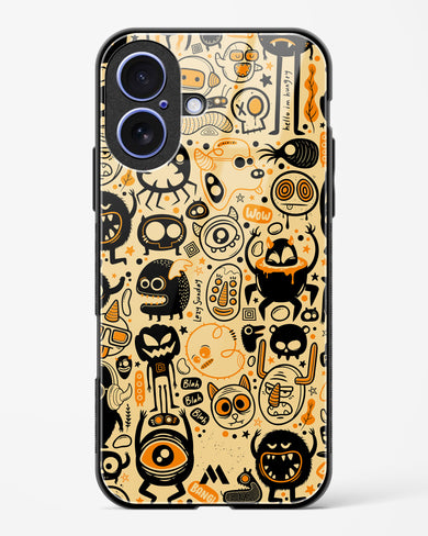 Hungry Monsters Glass Case Phone Cover (Apple)