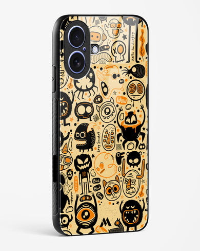 Hungry Monsters Glass Case Phone Cover (Apple)