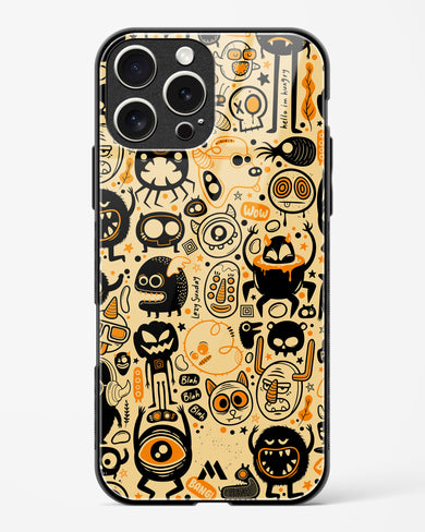 Hungry Monsters Glass Case Phone Cover (Apple)