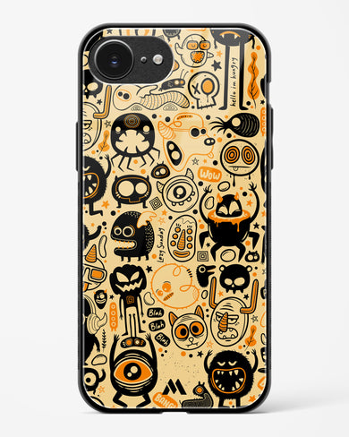 Hungry Monsters Glass Case Phone Cover (Apple)