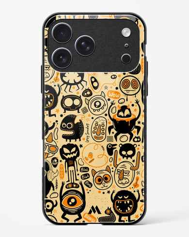 Hungry Monsters Glass Case Phone Cover (Apple)