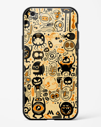 Hungry Monsters Glass Case Phone Cover (Apple)