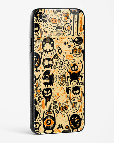 Hungry Monsters Glass Case Phone Cover (Apple)