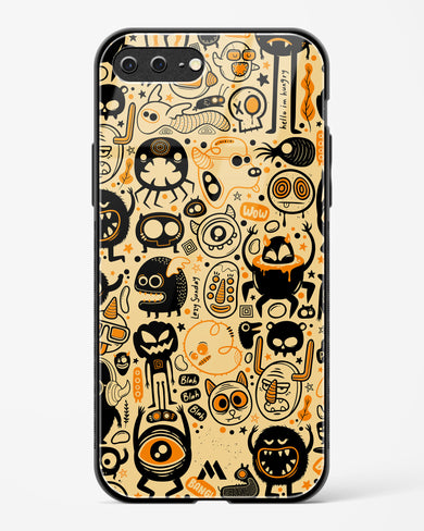 Hungry Monsters Glass Case Phone Cover (Apple)