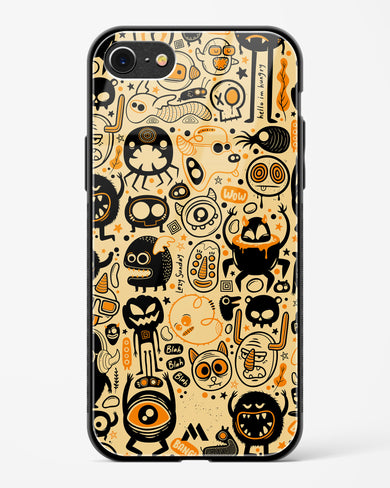 Hungry Monsters Glass Case Phone Cover (Apple)