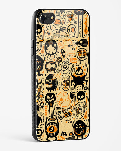 Hungry Monsters Glass Case Phone Cover (Apple)