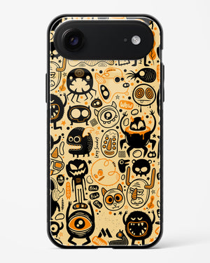 Hungry Monsters Glass Case Phone Cover (Apple)