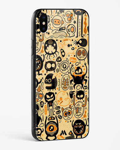 Hungry Monsters Glass Case Phone Cover (Apple)