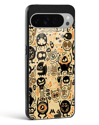 Hungry Monsters Glass Case Phone Cover (Google)