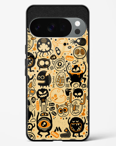 Hungry Monsters Glass Case Phone Cover (Google)
