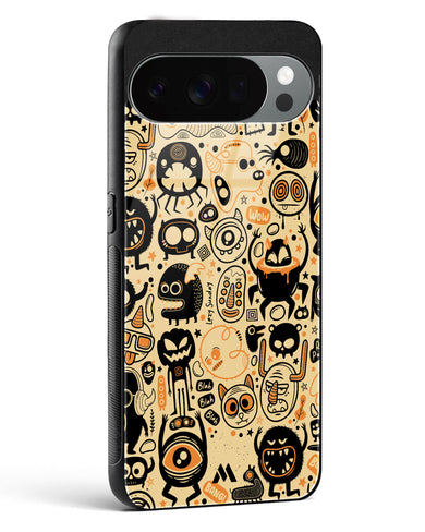 Hungry Monsters Glass Case Phone Cover (Google)