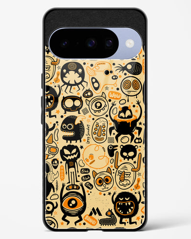 Hungry Monsters Glass Case Phone Cover (Google)
